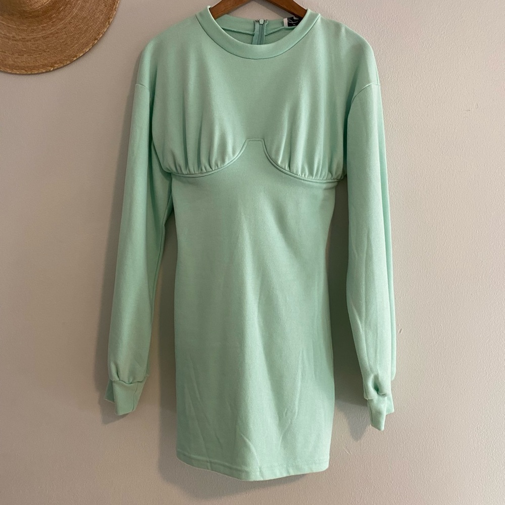 Saboskirt teal mini dress
